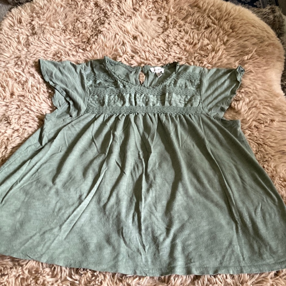 Ella Moss Sage Green Top